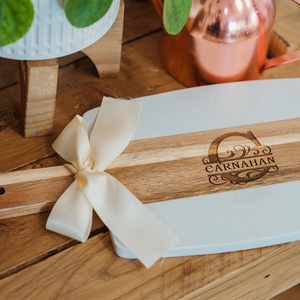 Engraved Charcuterie Board with Handle
