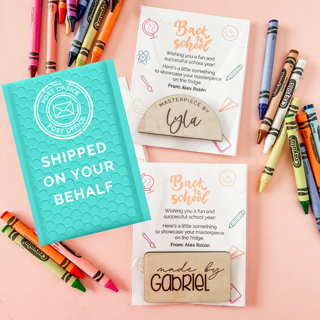 Back To School Popby Personalized Kids Art Magnet