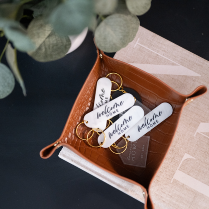 beautiful home keychain