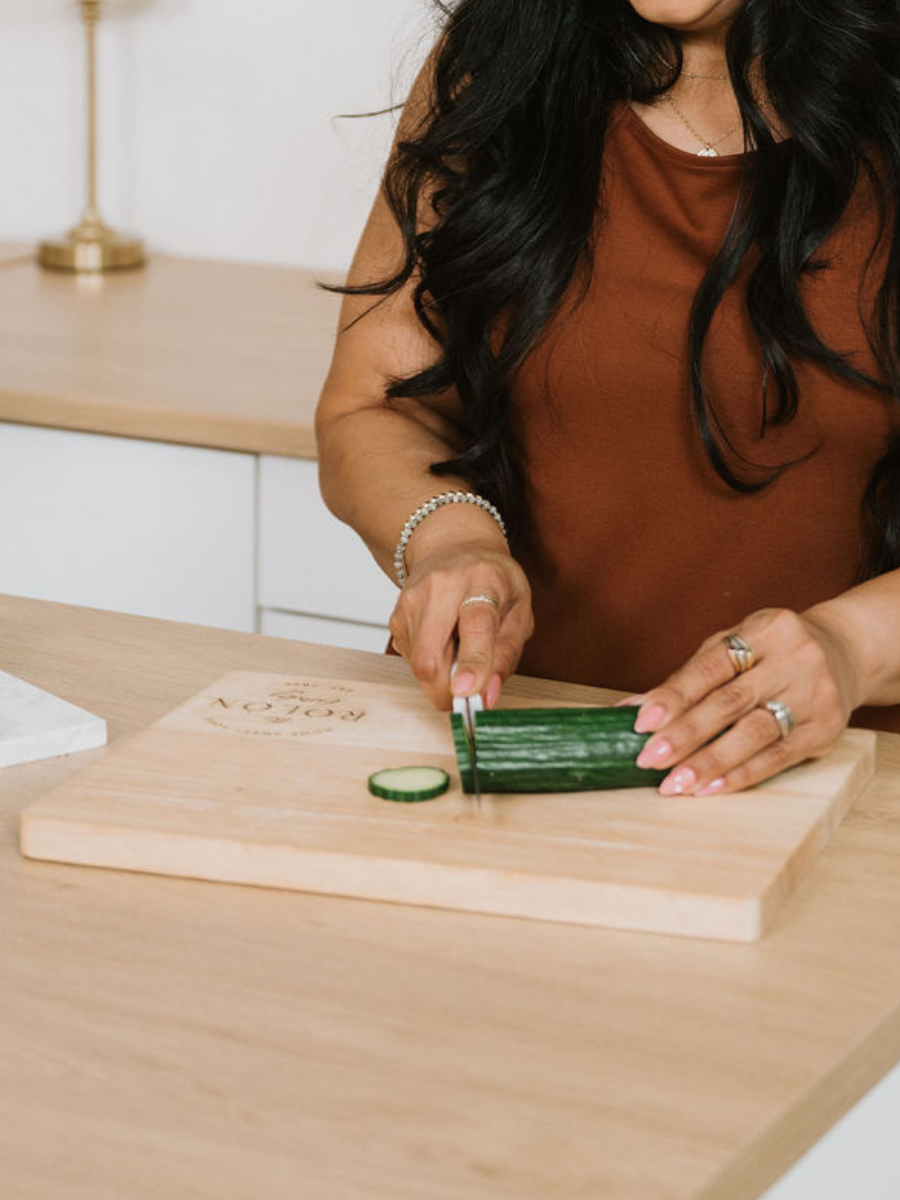 Personalized Closing Gift Cutting Board | Custom Realtor Client Gift | Rubber Wood Board