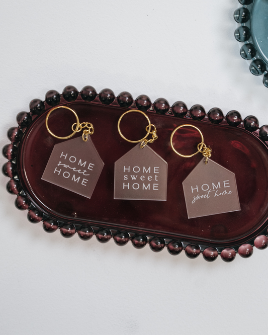Home Sweet Home Keychain | Luxury Realtor Closing Gift | New Home Keepsake