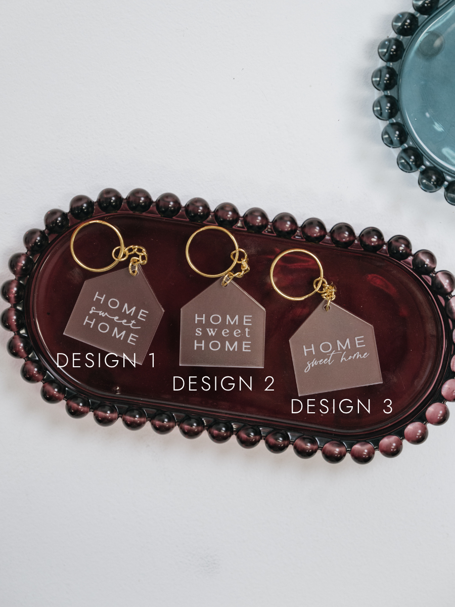 Home Sweet Home Keychain | Luxury Realtor Closing Gift | New Home Keepsake