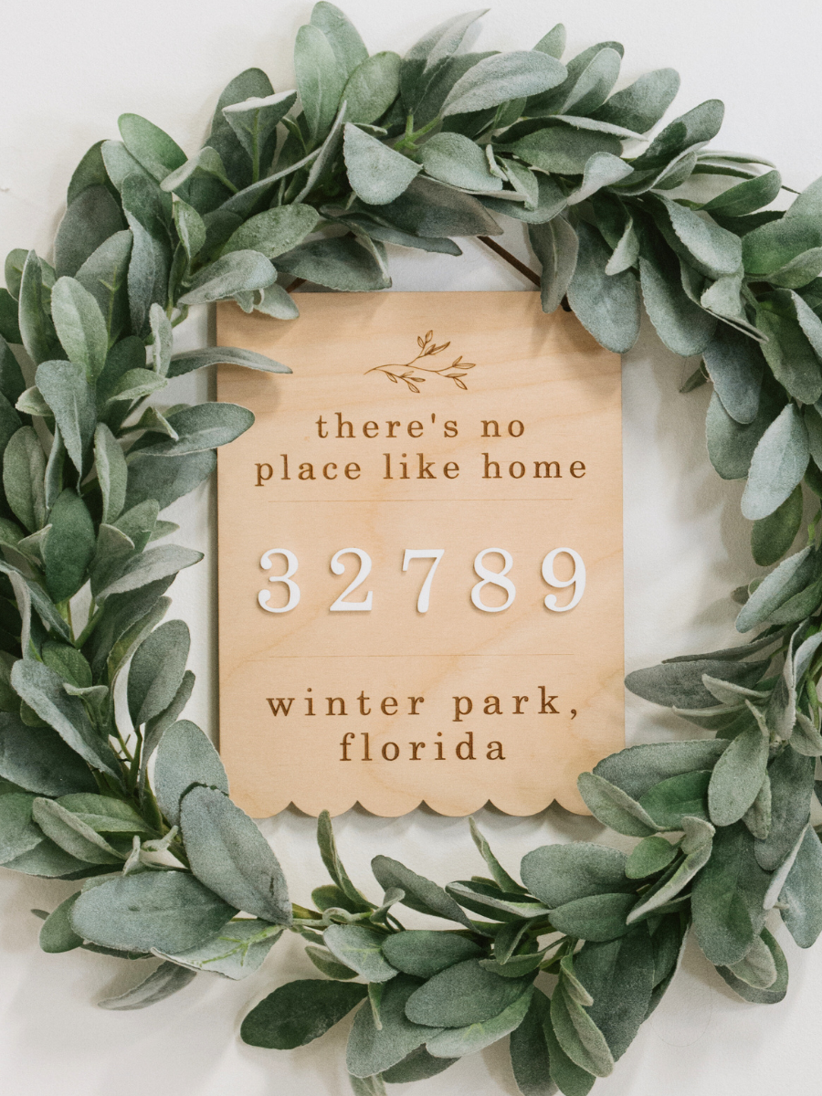 Personalized Home Address Sign — Realtor Closing Gift for Homebuyers