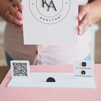 Social Media Table Sign