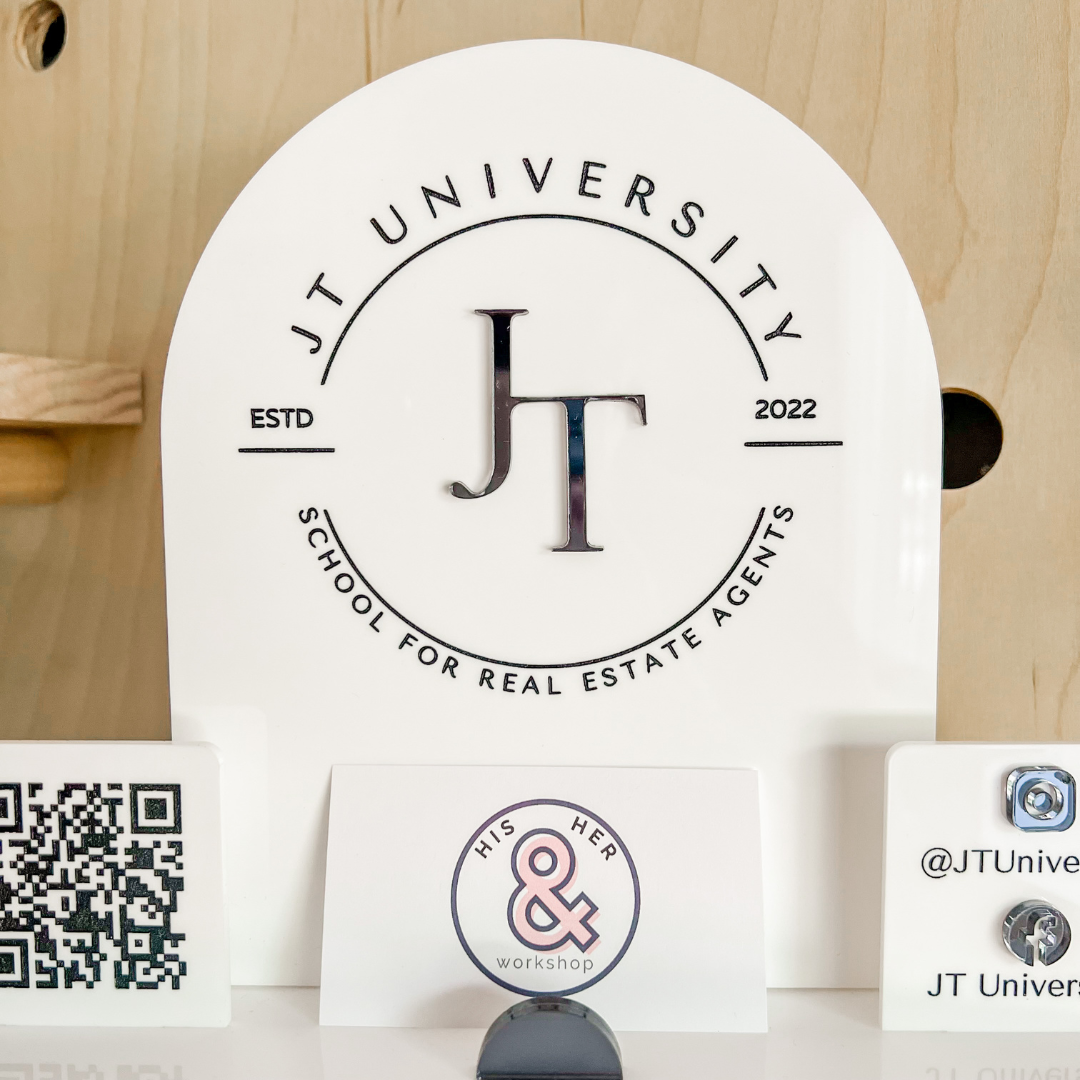 Social Media Table Sign