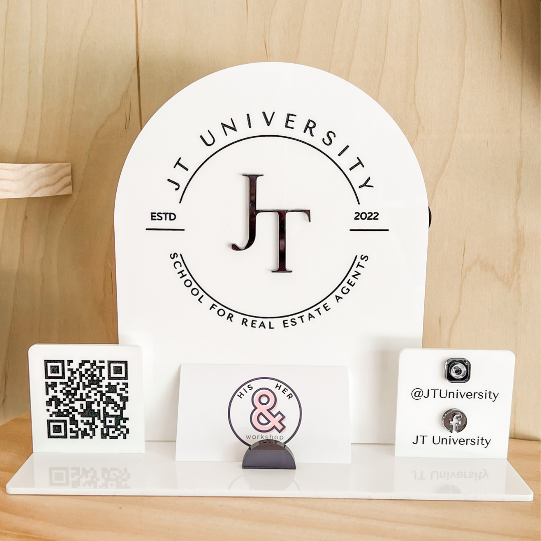 Social Media Table Sign