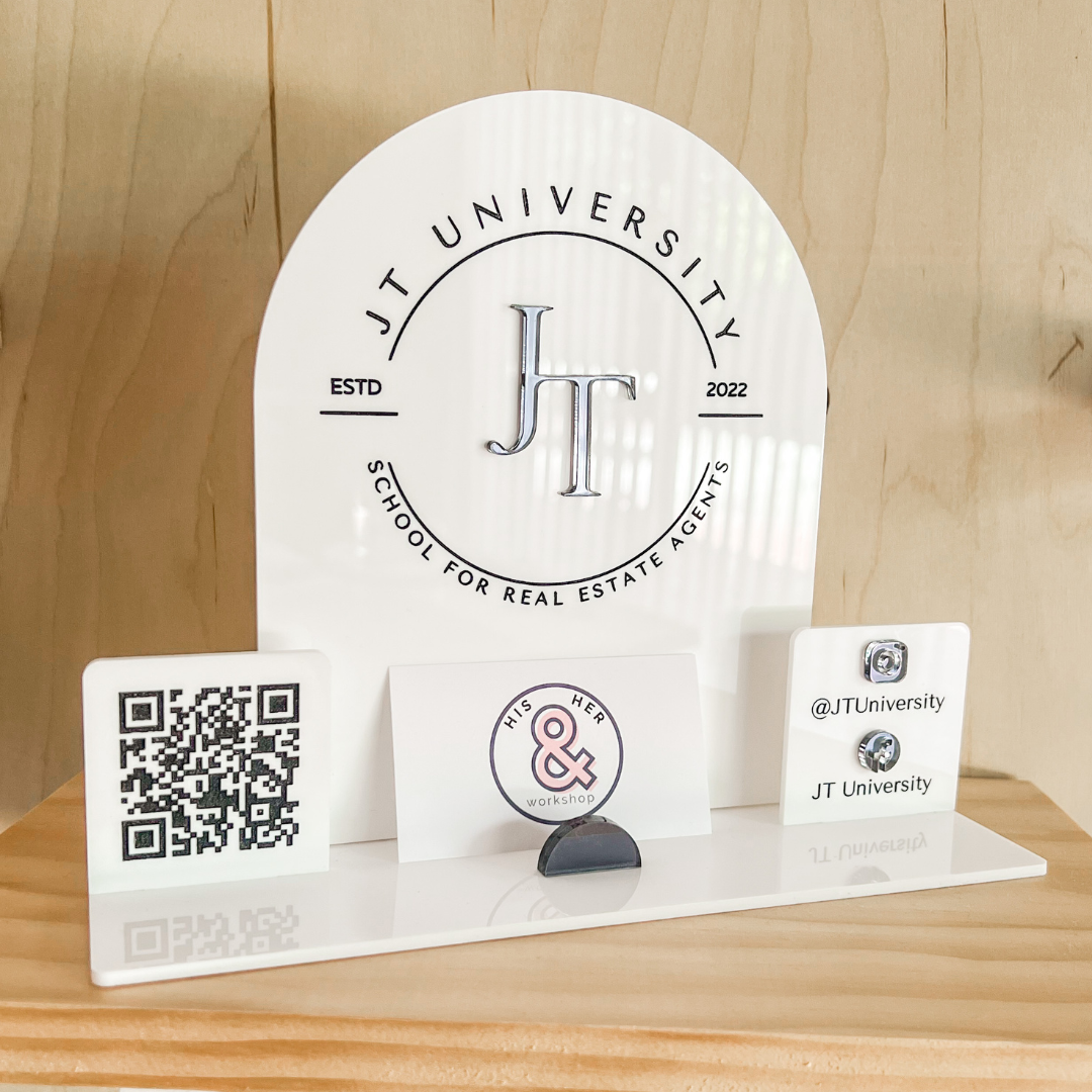 Social Media Table Sign