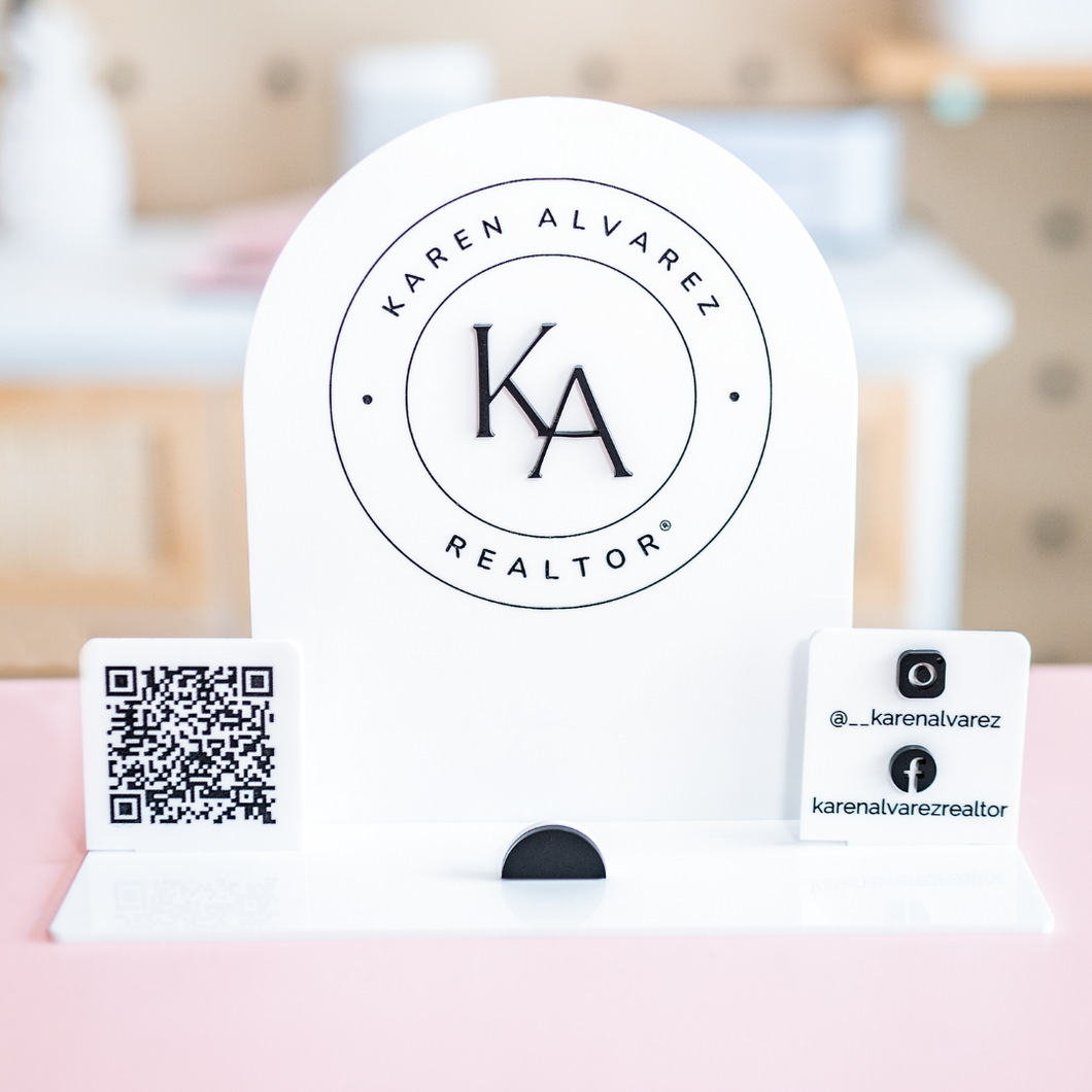 Social Media Table Sign