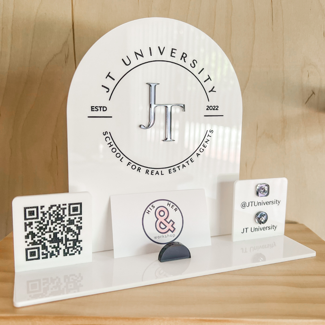 Social Media Table Sign