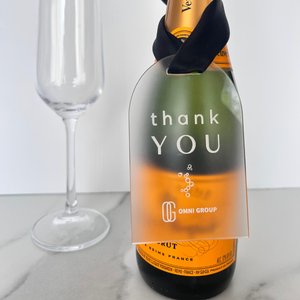 Compass Champagne Thank You Tag