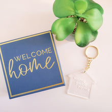 Load image into Gallery viewer, Navy and Gold Closing Day Key Box
