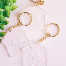 Load image into Gallery viewer, Home Sweet Home Keychain for Closing Day Gift
